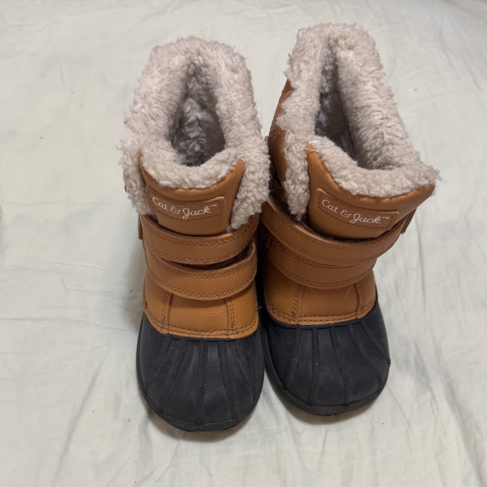 Cat & Jack Toddler Denver Winter Snow Boots Black Brown 8 Target Toddler Shoes